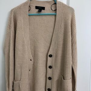 Forever 21 Beige Cardigan-S